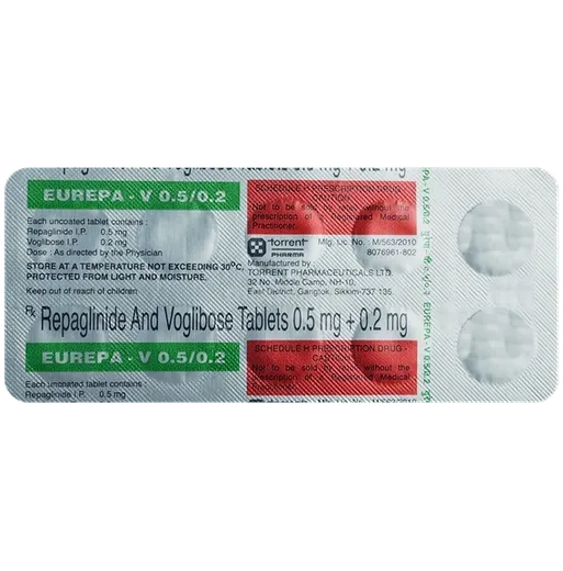 eurepa v 0.5/0.2mg tablet 10's